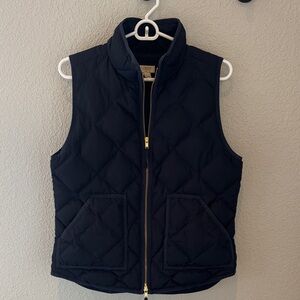 J. Crew Navy Quilted Vest